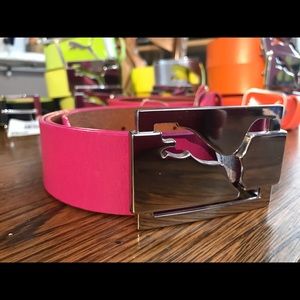 Puma Golf Leather Pink Belt Large 32-40